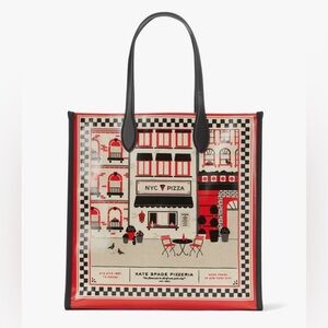 Kate Spade Slice Pizzeria Canvas Large Gotham Tote